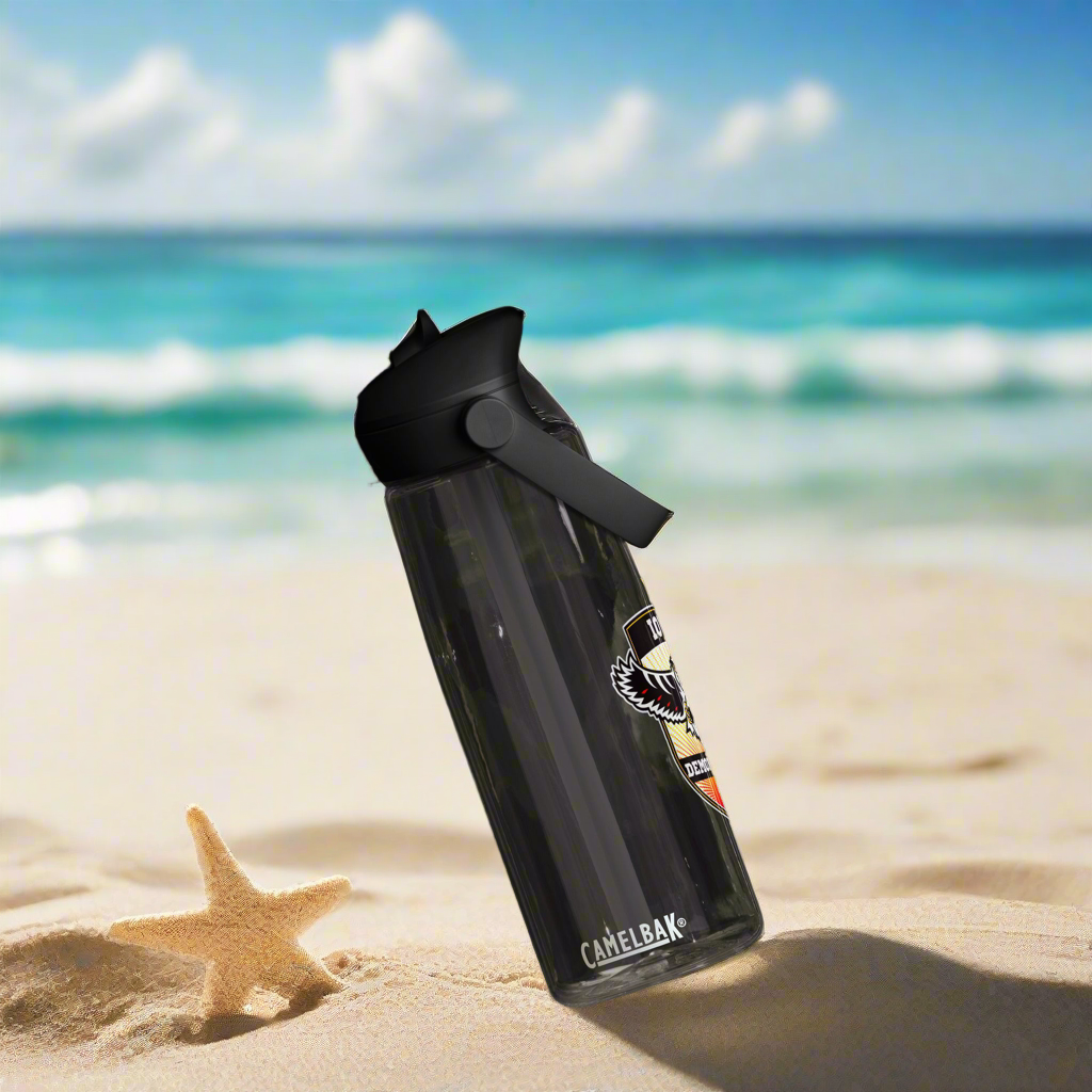 Demon Hawks Flip straw water bottle